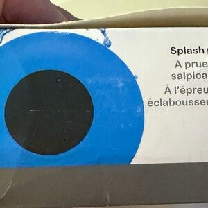 Blue and Black Splash Guard Speaker
